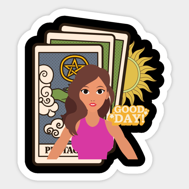 Tarot Girl Sticker by CreativeCharm